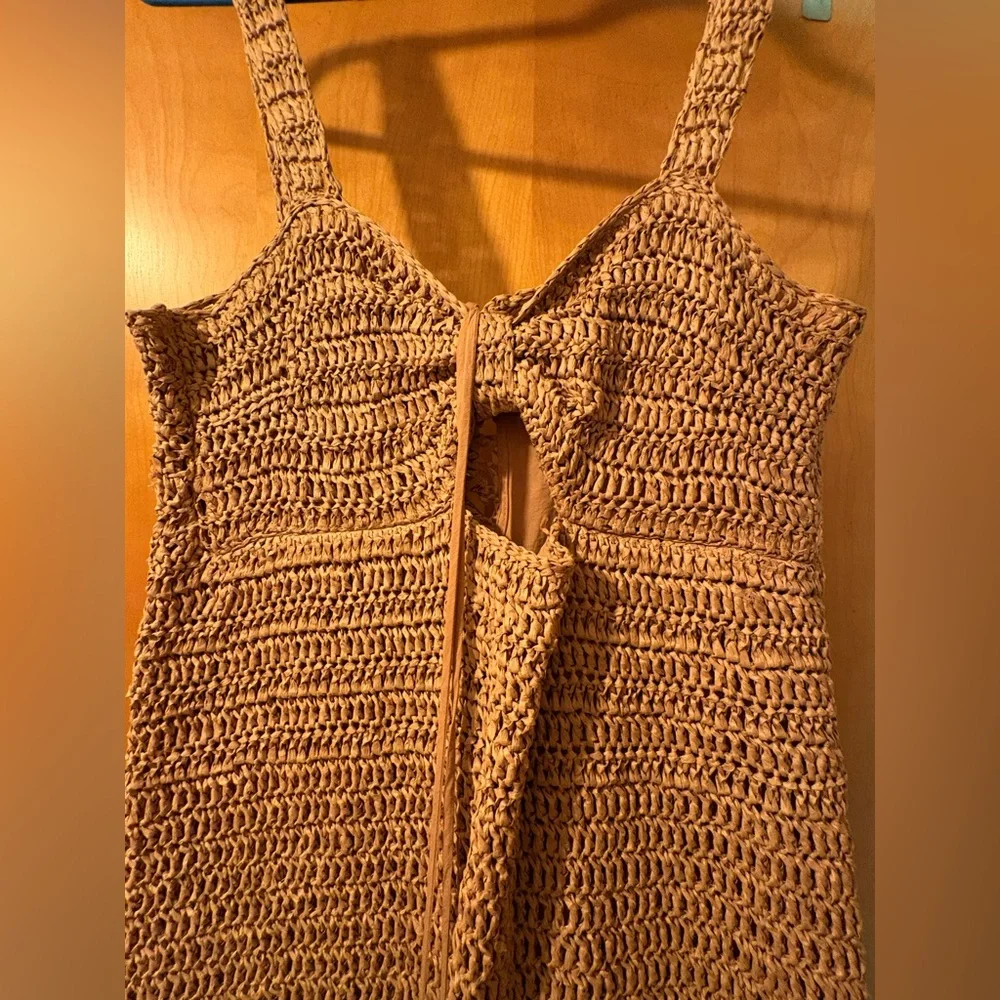 FARM Rio Tan Crochet Dress - Picture 2 of 5